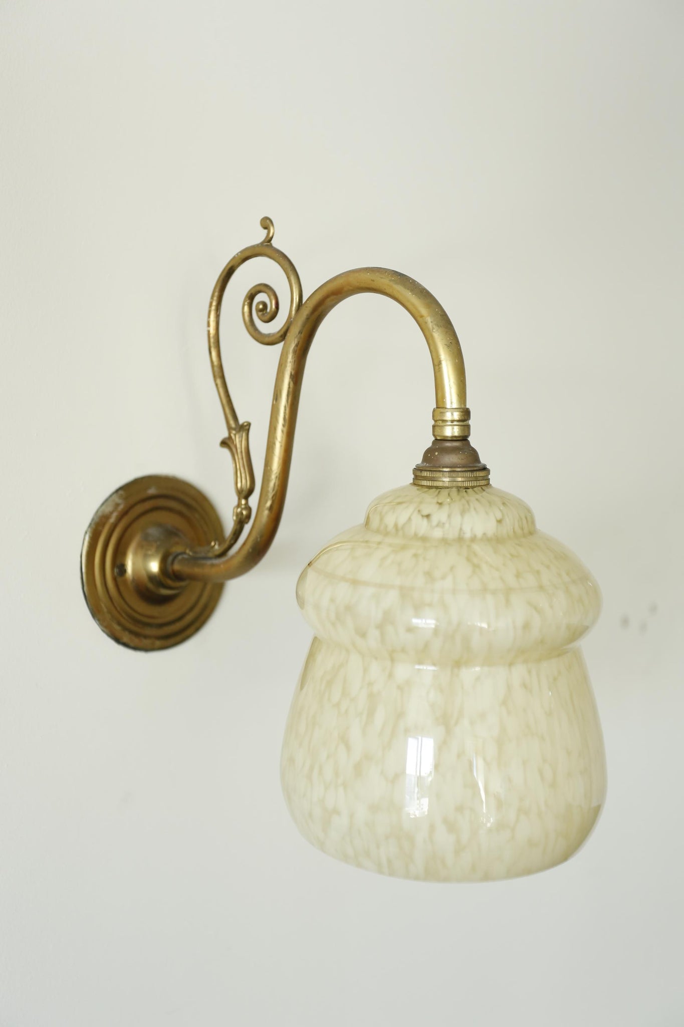 Vintage Wall Light- Yellow Speckle