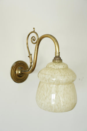 Vintage Wall Light- Yellow Speckle