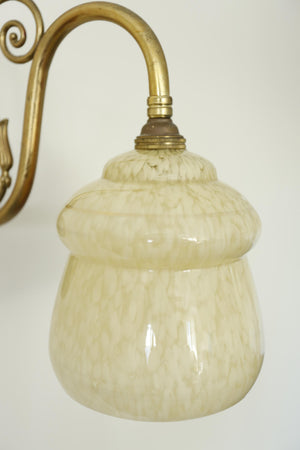 Vintage Wall Light- Yellow Speckle