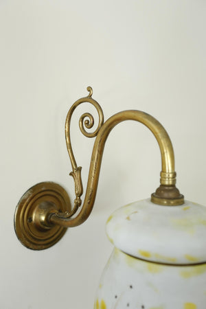 Vintage Wall Light- Autumn scalloped edge