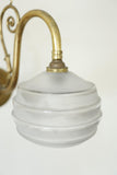 Vintage Wall Light- Smoked opaque