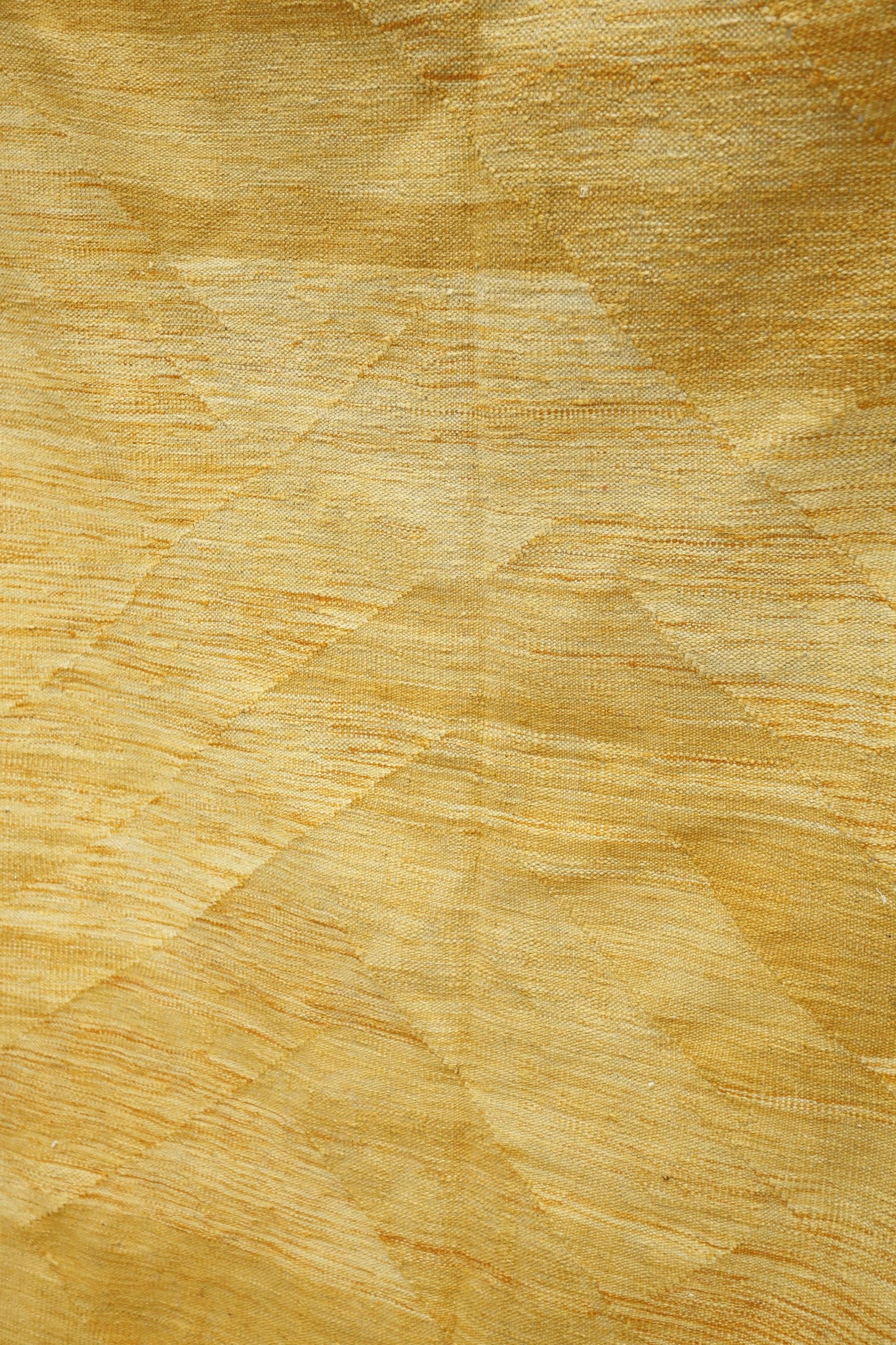 20th century Plain kilim rug in yellow