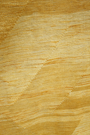 20th century Plain kilim rug in yellow