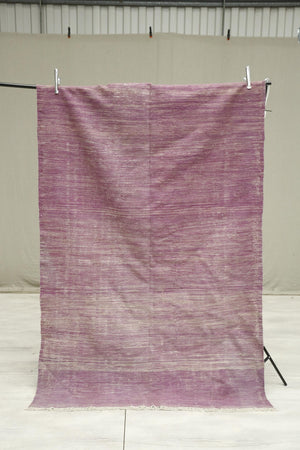 20th century Plain kilim in purple