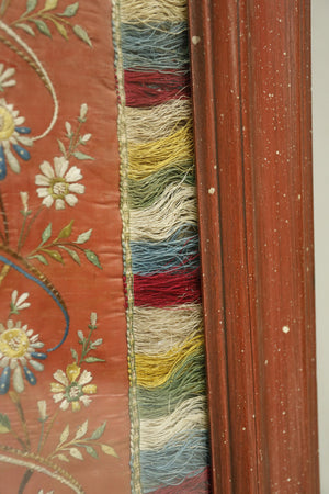 Antique 19th century Silk wall hanging
