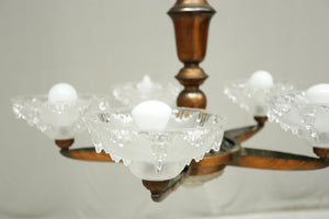 Art Deco copper chandelier- Architectural elements