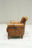 Vintage Dutch leather armchair