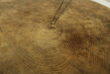 20th century Elm and iron lamp table
