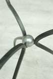 Mid 20th century glass and iron side table by Peter Ghyczy
