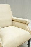 Antique 19th century French square backed armchair