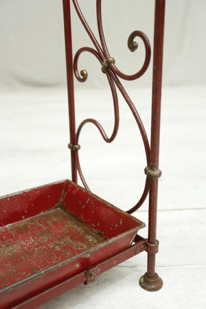 Antique Art Nouveau metal stick stand
