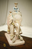 19th century large carved wooden Indian temple elephant - TallBoy Interiors