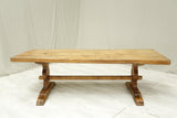 Antique 19th century rustic oak refectory table