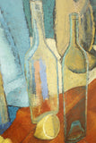 20th century large cubist still life painting