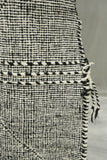 Genuine Hand woven Moroccan rug- Black diamond