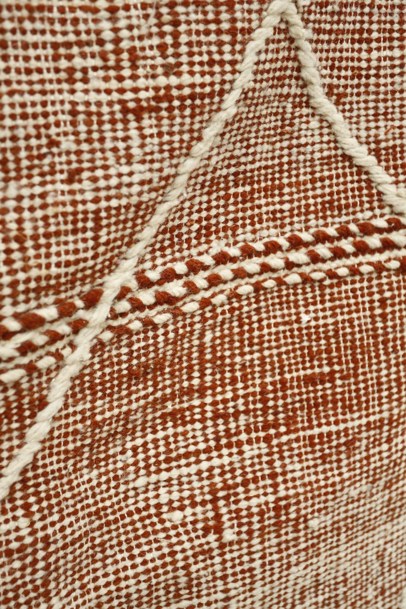 Genuine hand woven Moroccan rug- Red diamond