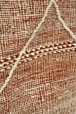 Genuine hand woven Moroccan rug- Red diamond