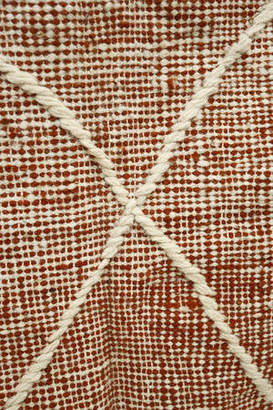 Genuine hand woven Moroccan rug- Red diamond
