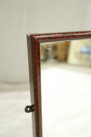 20th century Faux tortoiseshell tailors mirror
