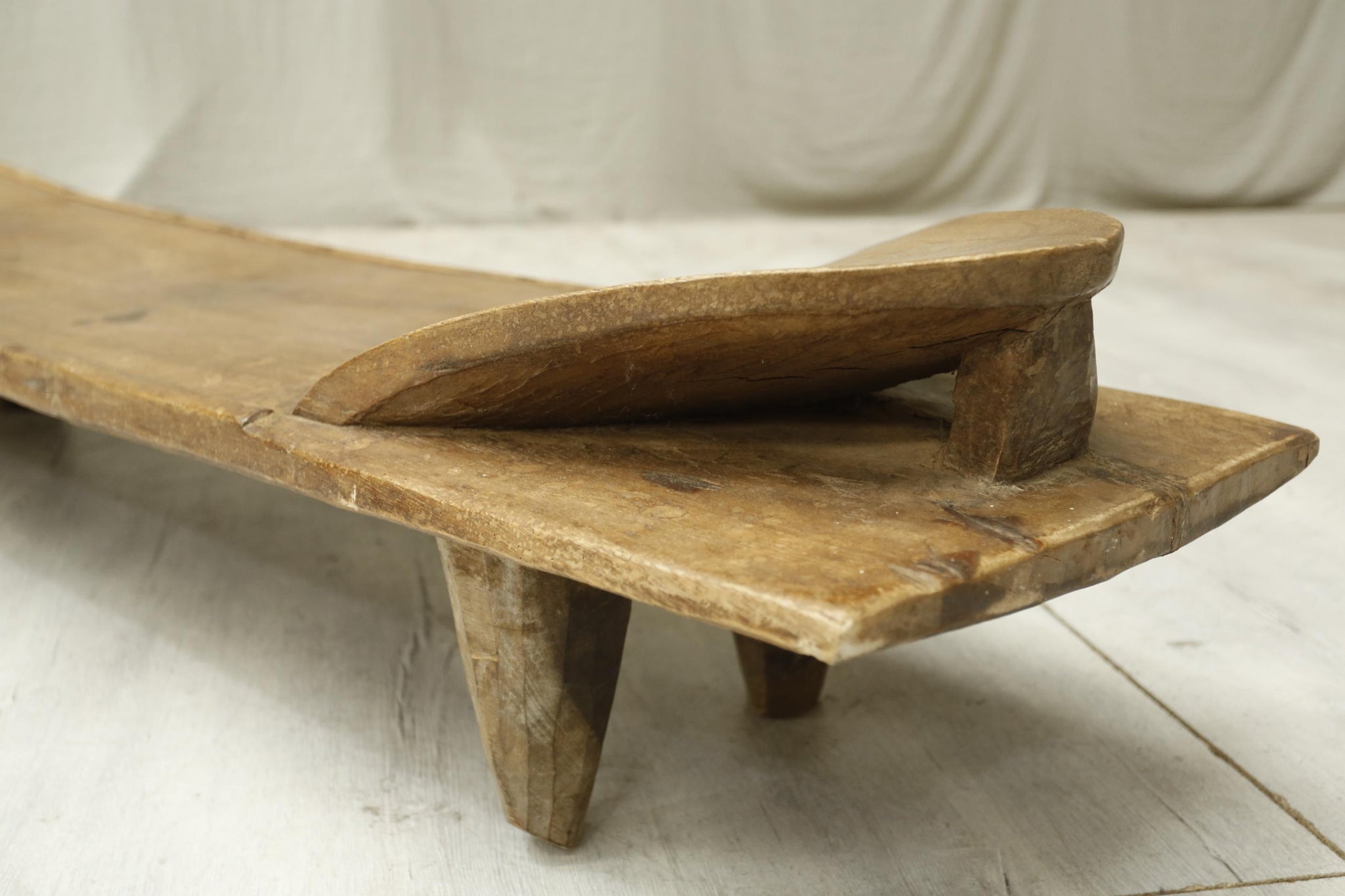 Antique African Iroko Wood Senufo Bed coffee table