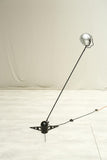 20th century Atomic chrome adjustable floor lamp