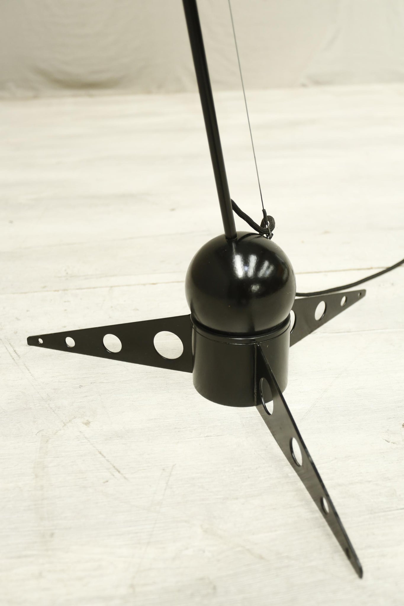 20th century Atomic chrome adjustable floor lamp