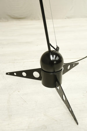 20th century Atomic chrome adjustable floor lamp