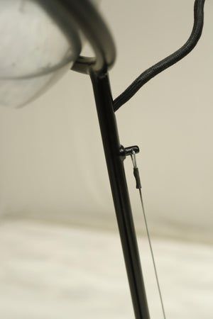 20th century Atomic chrome adjustable floor lamp