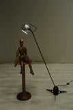 20th century Atomic chrome adjustable floor lamp