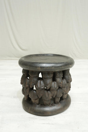 20th century carved African tribal coffee table