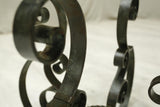 Mid century Spanish iron and glass side table