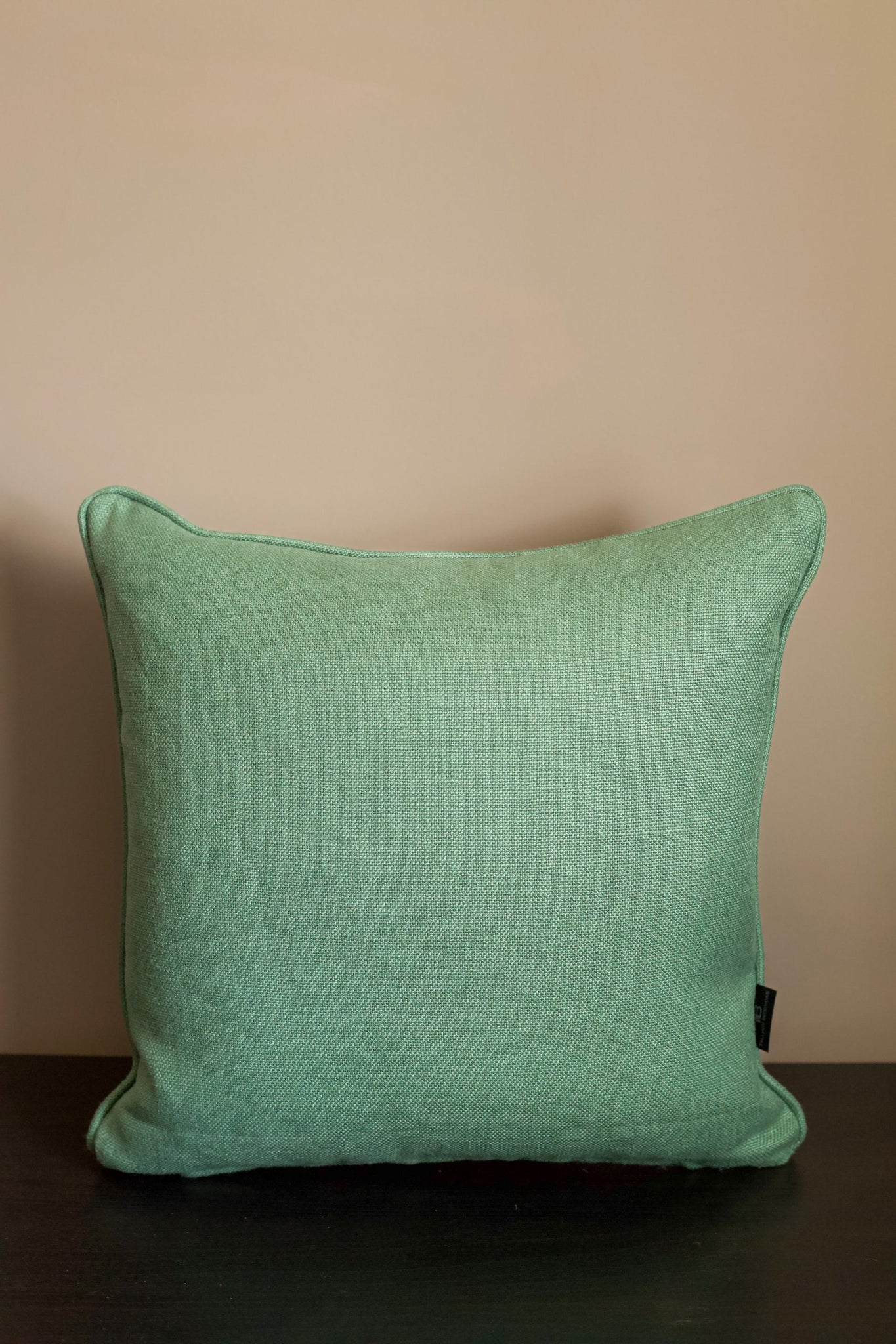 Green linen scatter cushion - 18 inch