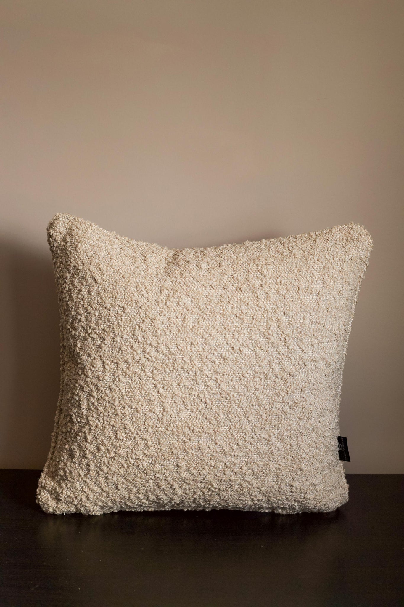 Neutral Boucle scatter cushion - 16inch