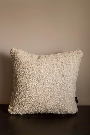 Neutral Boucle scatter cushion - 16inch