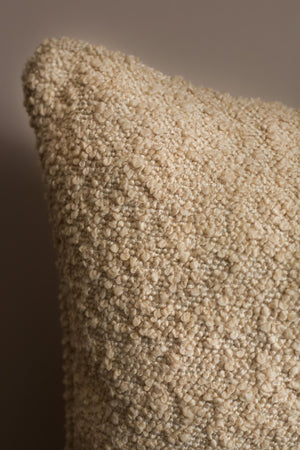 Neutral Boucle scatter cushion - 16inch