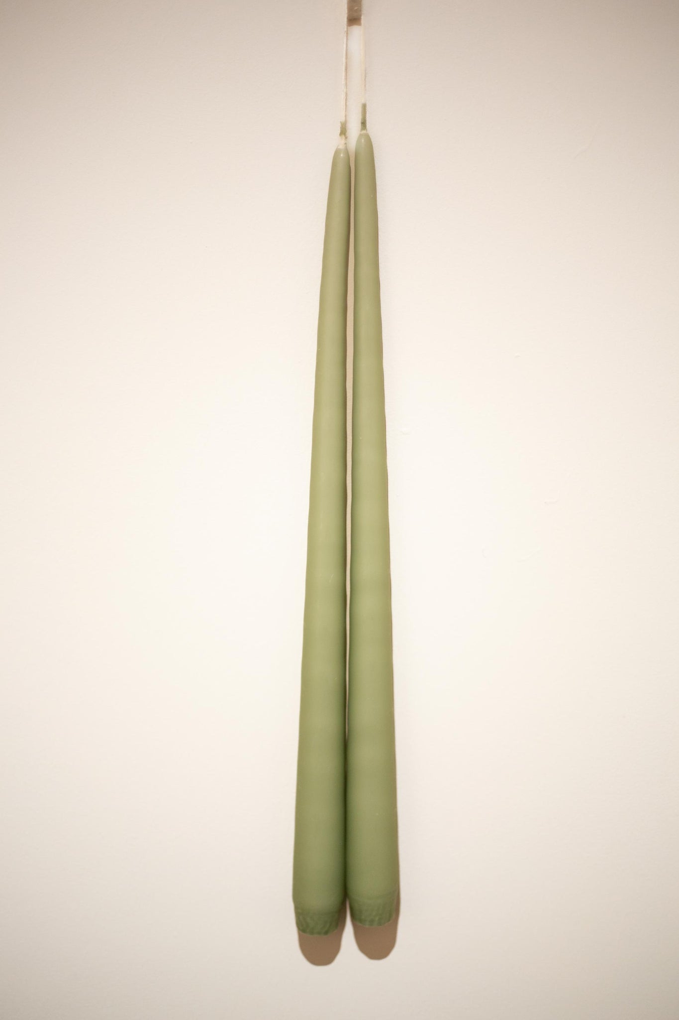 Tall dining wax candles- Sage