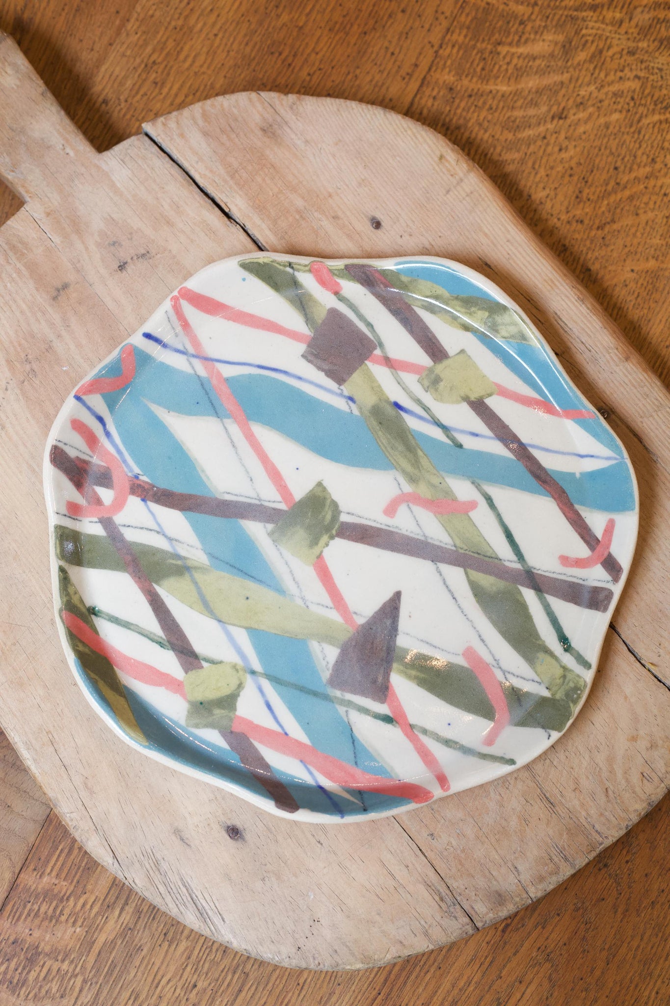 Studio art platter 'Lattice' By Victoria Gilles Fernandez - 1 of 1