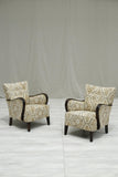 Mid century Swedish lounge chairs in Kilim fabric - TallBoy Interiors