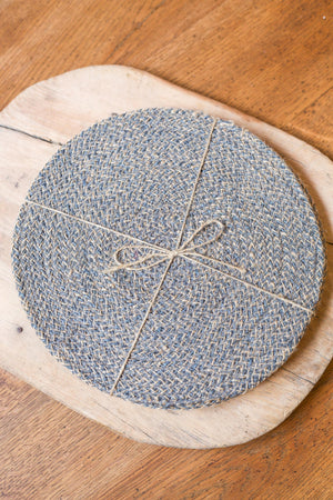 Gull Grey Jute placemats