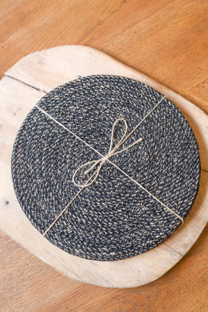 Jet Black Jute placemats