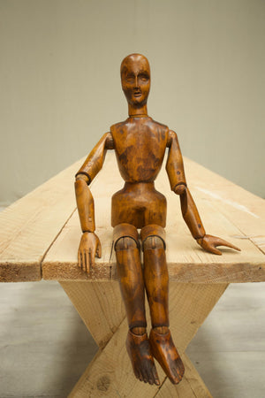 34inch 19th century pine Lay figure