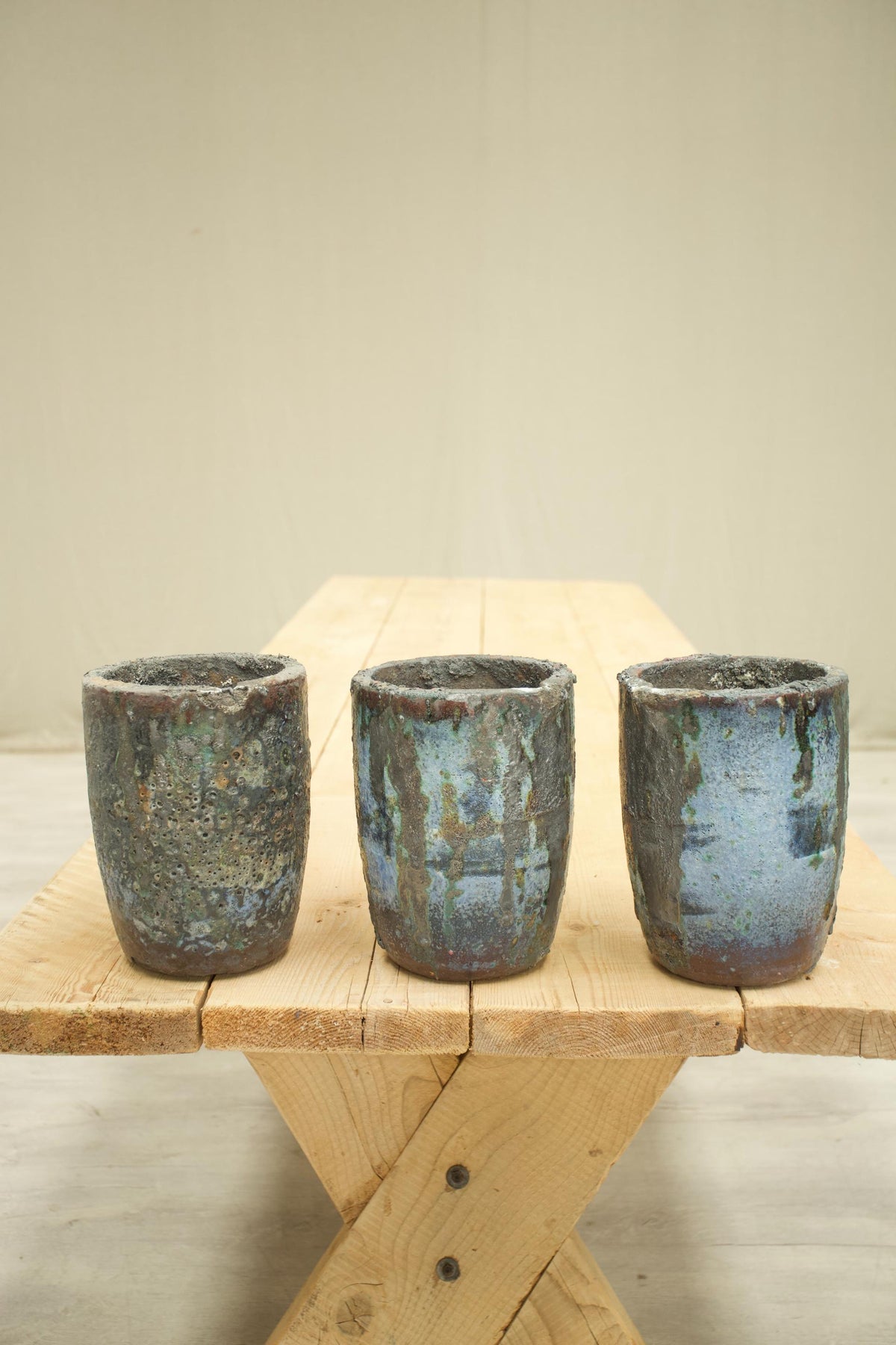 3x Foundry smelting pots - TallBoy Interiors