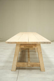 Rustic 'Farmhouse' pine dining table - 6 legged - TallBoy Interiors