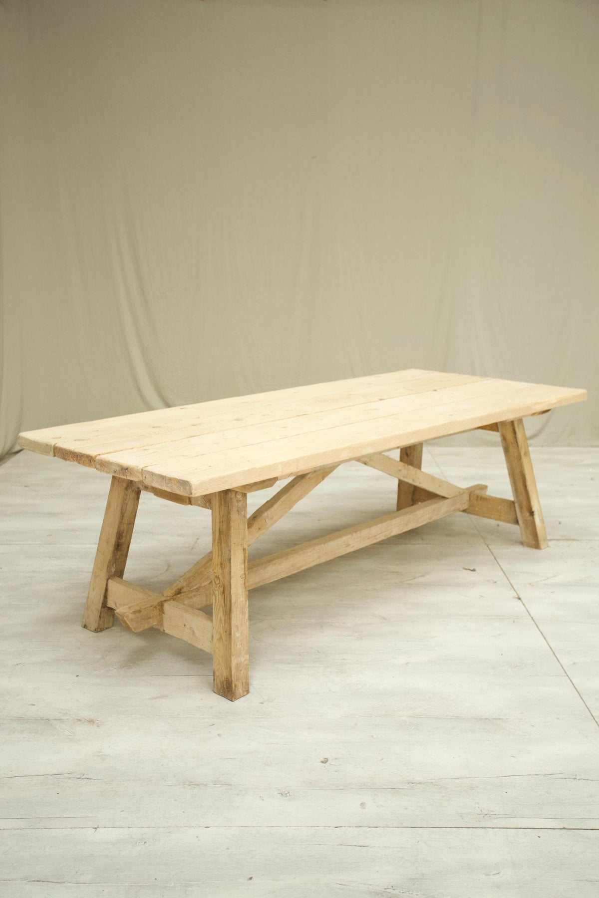 Rustic 'Farmhouse' Pine dining table - 4 legged - TallBoy Interiors