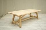 Rustic 'Farmhouse' Pine dining table - 4 legged