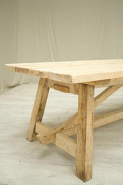 Rustic 'Farmhouse' Pine dining table - 4 legged - TallBoy Interiors