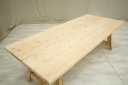 Rustic 'Farmhouse' Pine dining table - 4 legged - TallBoy Interiors