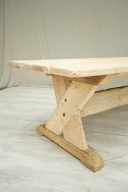 Rustic 'X'Frame pine dining table - TallBoy Interiors