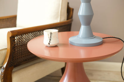 'Loch' turned wood and lacquered side table - highland