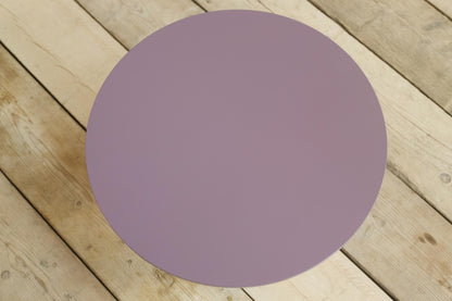 'Loch' turned wood and lacquered side table - Heather